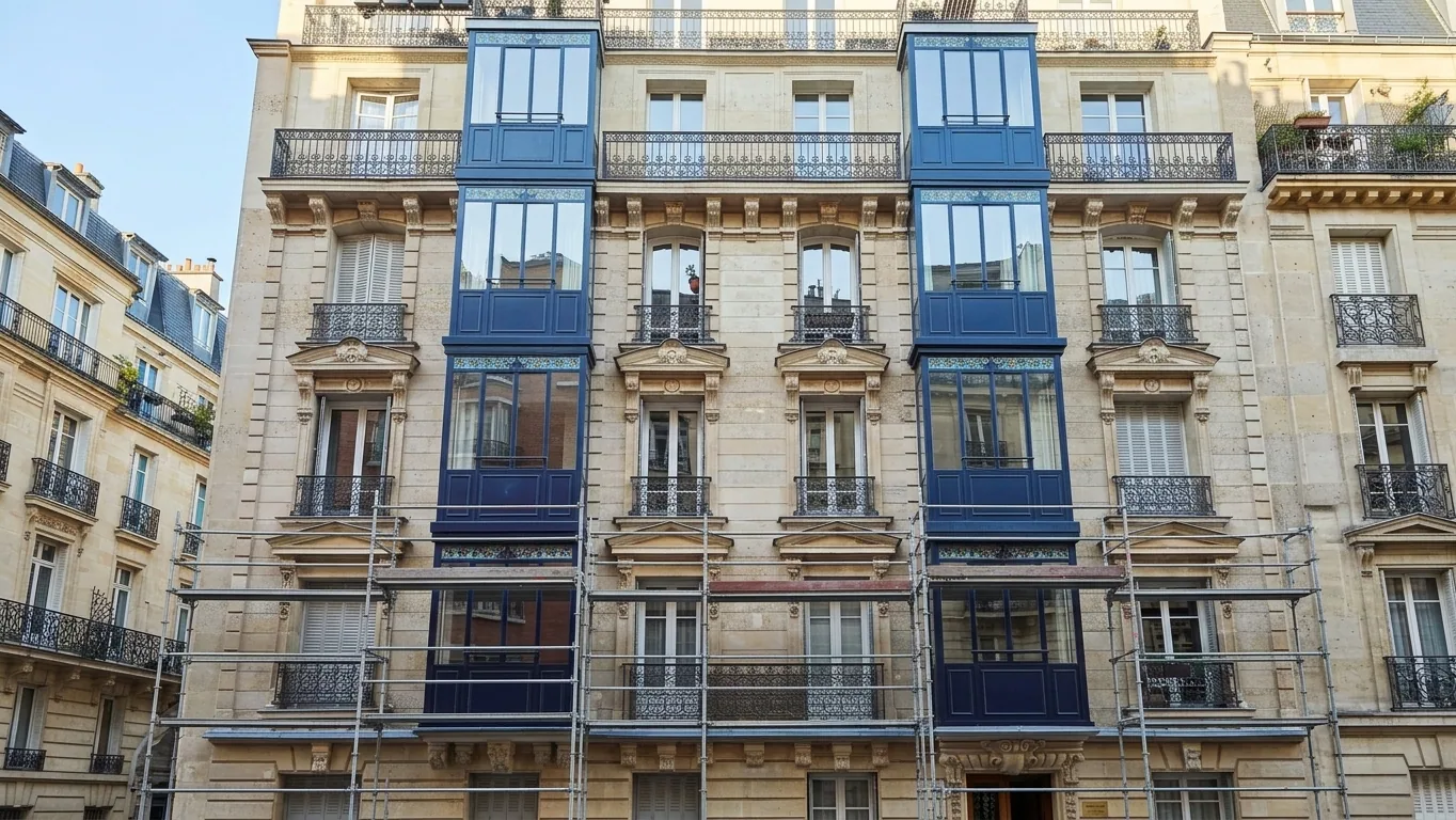 Ravalement d'immeuble haussmannien à Somme