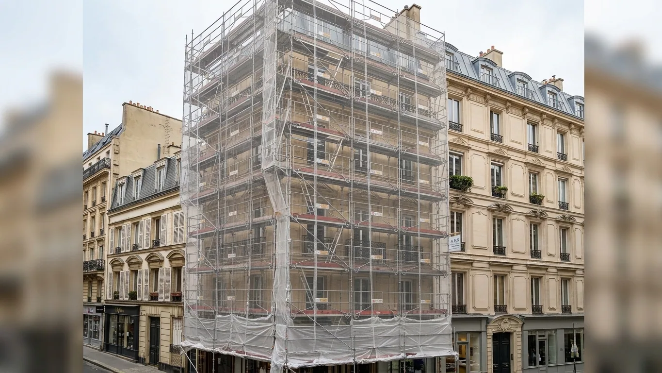 Ravalement d'immeuble haussmannien à Somme